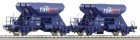 66164 Roco 2 Piece Set: Gravel cars "RAILPRO"